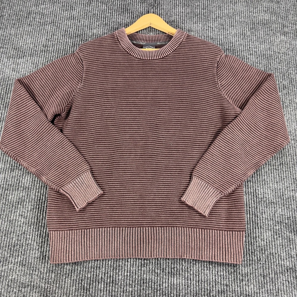 Kuhl Sweater Womens XL Purple Striped Crew Neck Knit Pullover Casual Outdoor